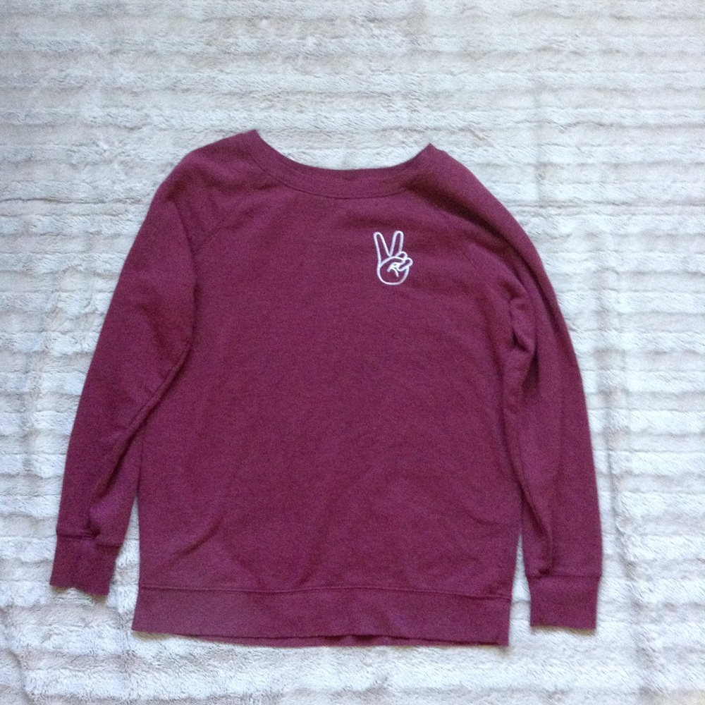 NWOT Adorable peace sweatshirt!